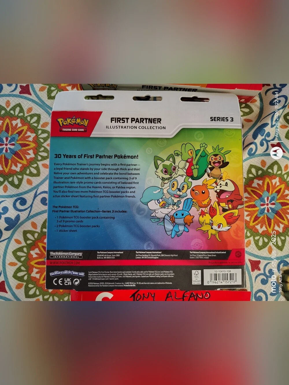 Pokemon First Partner Illustration Series 3 SEALED BNIB - In Hand Ships Fast